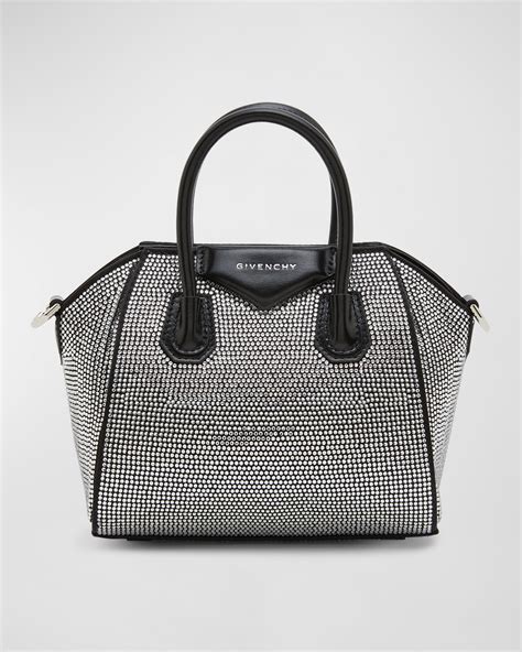 givenchy antigona small black shiny|mini antigona lock denim tote bag.